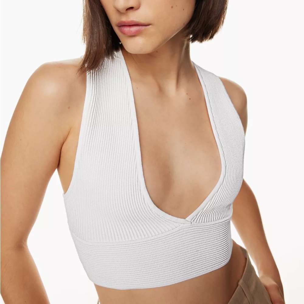 Aritzia Babaton Sculpt Knit Deep V Tank